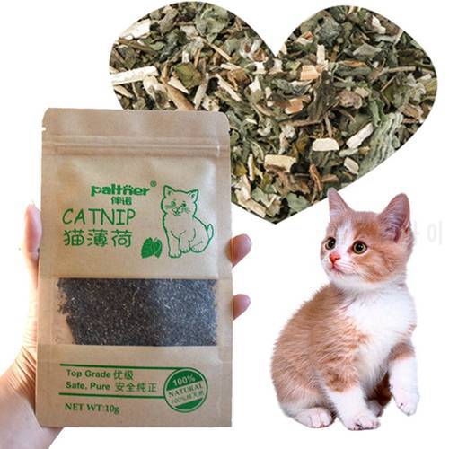 Cat Toys 100% Natural Premium 10g Cat Catnip Cattle Grass Menthol Flavor Funny Cat grass Interactive Cat Non-toxic Dropship