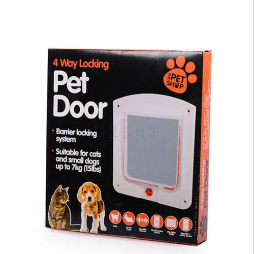 Lockable Cat Flap Door Puppy Dog Gates Door Safe Flap Door Suitable for Any Wall or Door Kitten Dog Pet Lock Door