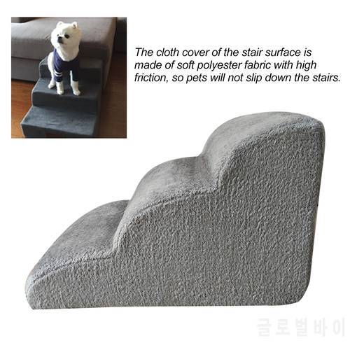 Pet Ramp Dog Stairs Washable Pet 3 Layers Step Non-Slip Dog Training Stairs Pet Ramp Steps for Small Dogs Cats Pet Supplies