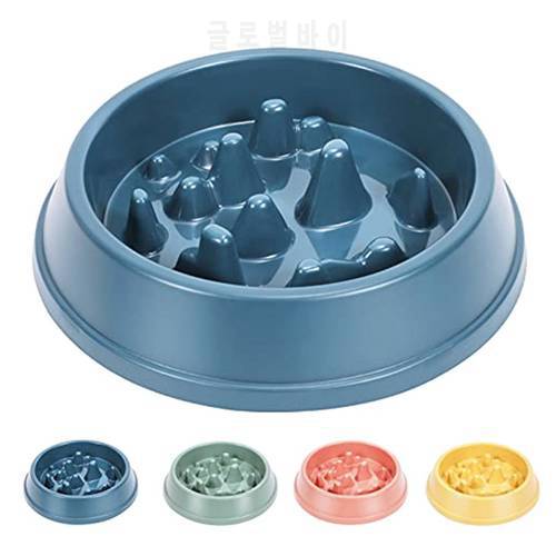 Pet Dog Feeding Food Bowls Puppy Slow Cat Eating Feeder Dish Bowl Prevent Obesity Anti-Gulping Food Plate Pet Dogs Accessories