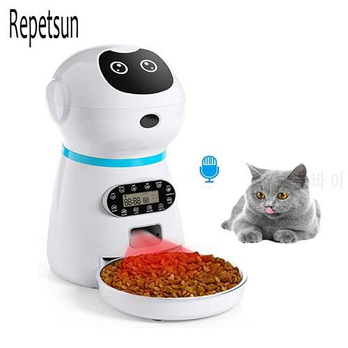 Automatic Pet Feeder 3.5L Smart Food Dispenser For Cats Dogs Portion Controller Voice Programmable Timer Bowl Pet Supplies