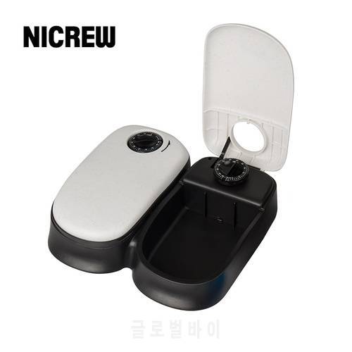 Nicrew Pet Dog Timing Automatic Feeder For Cats Dogs Pet Dry Food Dispenser Dish Bowl Dog Feeder Bowl Large Capacity Dispenser