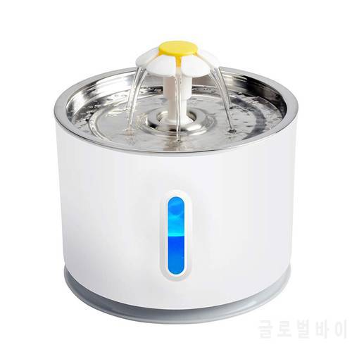 Automatic Pet Dog Water Fountain Cat Drinking Bowl with Filter Electric Water Dispenser Cats Puppy Kitten Feeders USB Powered