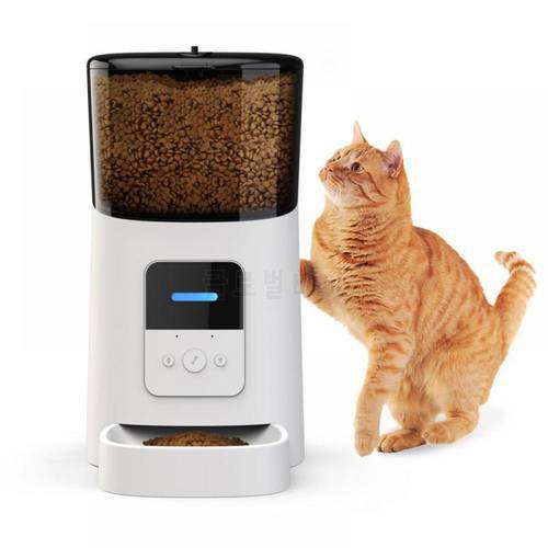 Wi-Fi Enabled Smart Feed Automatic Dog and Cat Feeder Pet Feeder Smartphone App Voice Recorder