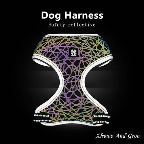 Reflective Pet Dog Harness Adjustable Breathable Mesh Puppy Cat Harness Lead Leash Set for Small Medium Dog Puppy Vest HAR DOG