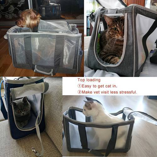 Breathable Cat Carrier Bag Cats Transporter Bag Portable Puppy Single Shoulder Bags Travel Pet Carrier For Cat Dog Pets Handbag
