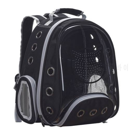 High Quality Oxford Cloth Portable Cat Travel Bag Breathable Space Transparent Carrier Pet Backpack For Cat Small Dog Transport