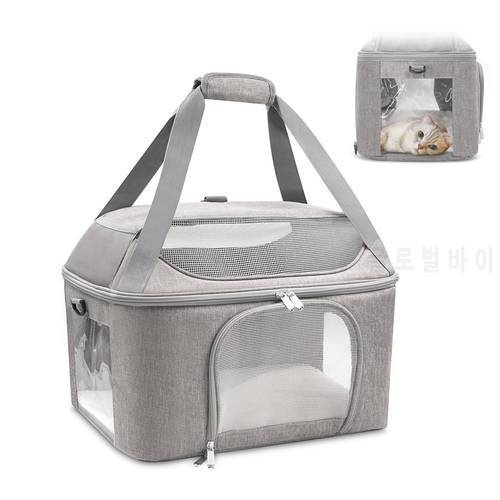 Cat Carrier Bag Breathable Cat Bag Outdoor Travel Portable Collapsible Transport Carrying Bag Pet Carrier for Cats Pet Supplies