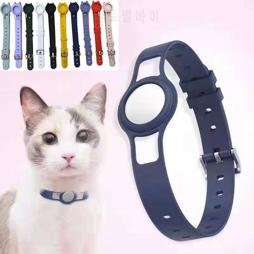 Pet Collar for Apple Airtag Dog Cat Strap Adjustable Sleeve Suitable Air Tags Anti-Scratch Protective Cover For Airtags Case new