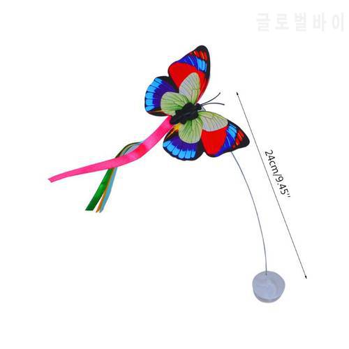 3Pcs Funny Cat Toy Butterfly Kitten Electric Flutter Rotating Butterfly Refills Cat Teaser Toy Replacement