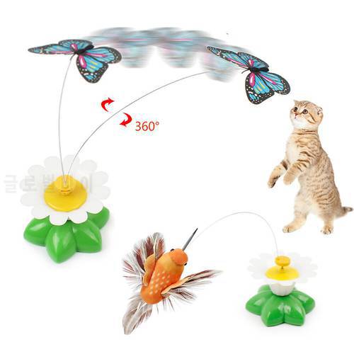 Electric Cat Toy Rotating Flying Bird Funny Butterfly Interactive Toy Exercise Kitten Toy For Pet Cats Cat Toy Laser Kind