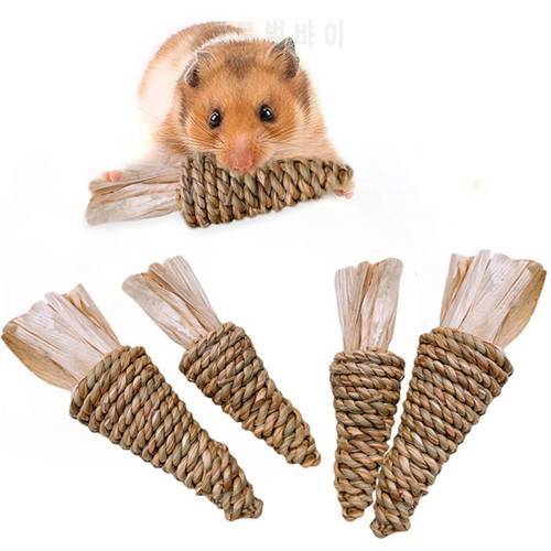 Pet Chew Toys Snacks Sweet Bamboo Apple Wood Molar Toy For Squirrel Rabbit Guinea Pigs Chinchilla Hamster For wholesale