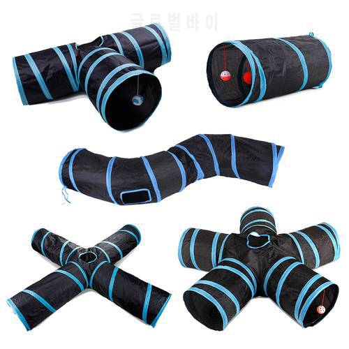 5/4/3Holes Cat Tunnel Tube Funny Kitten Toys Foldable Toys For Cat Interactive Cat Training Rabbit Animal Play Games Pet Product