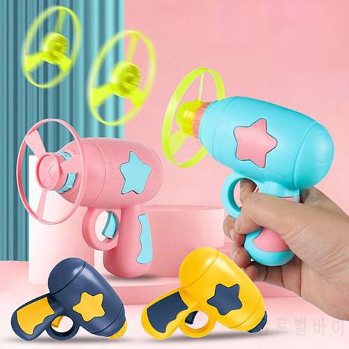 Cats Interactive Toys Flying Saucer Gun Luminous Flying Disc Bamboo Dragonfly Discs Training Play Pet Cats Dogs Exercise Toys