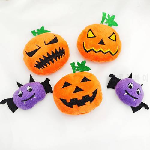 New Halloween Pumpkins In 3 Designs & Purple Bat Mint Flavored Cat Toy Small Cat Toy