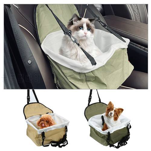 Folding Car Seat Pad House Puppy Bag Safe Carry Pet Dog Carrier 2 in 1 Waterproof Dog Seat Bag Basket Car Travel Accessories