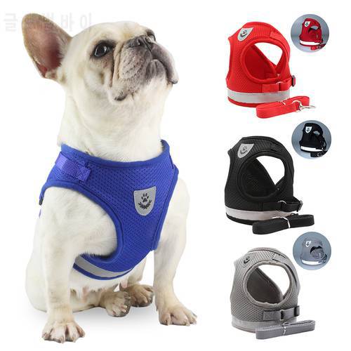 Professional Dog Chest Strap Vest Breathable Reflective Light Vests Pet Straps for Small Medium Dog