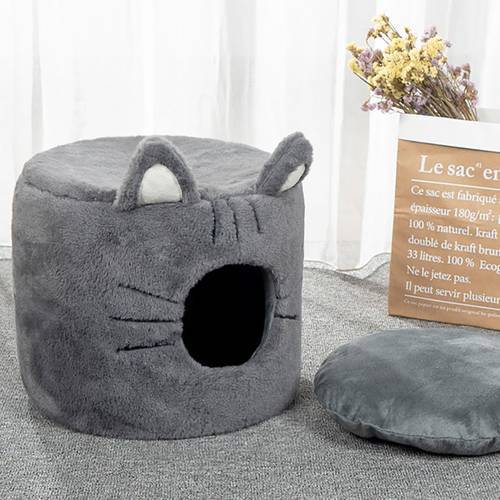 Super Soft Winter Warm Dog Kennel and Thicken Cat Sleeper Nest Round Puppy House Shopping