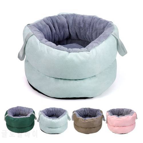 Portable Soft Dog Bed Kennel Multifunction Cat Cushion House Sleeping Accessory 91AD