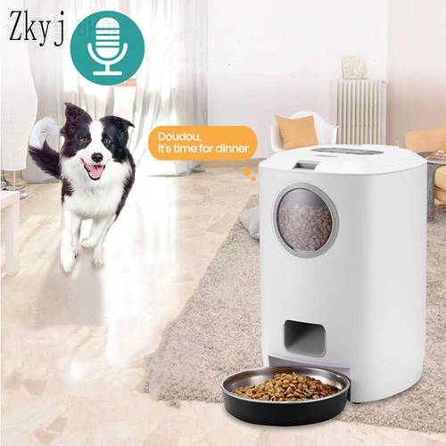 4.5L Automatic Pet Feeder Dog Cat Container Smart Pet Feeder This Dog Feeder Can Provide Your Pet With Food For Several Days