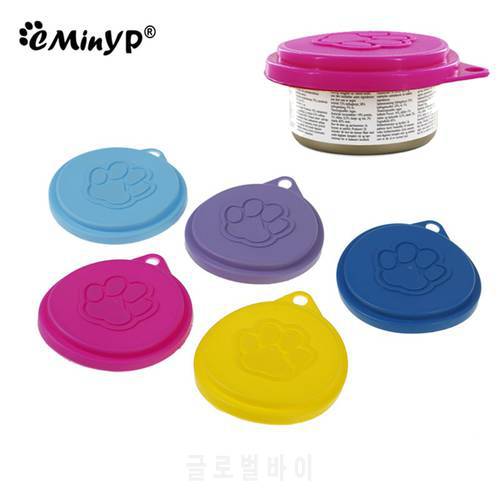Pet Food Can Lids Reusable Plastic Dog And Cat Food Can Covers Seal Storage Tin Universal For Most Standard Size Pet Supplies