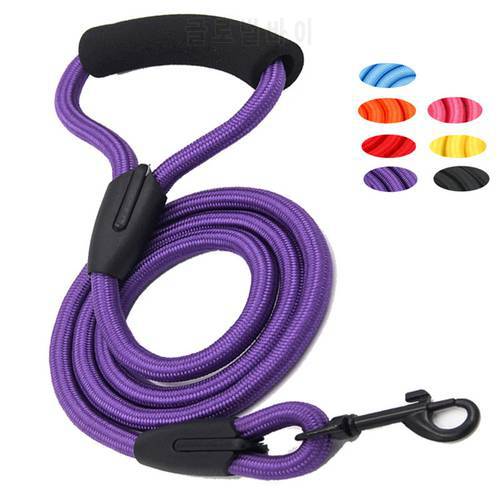 New Solid Dog Leash Rope For Small Large Dogs Outdoor Training Pet Belt Nylon Cat Leashes Lead For Chihuahua Accessories Stuff