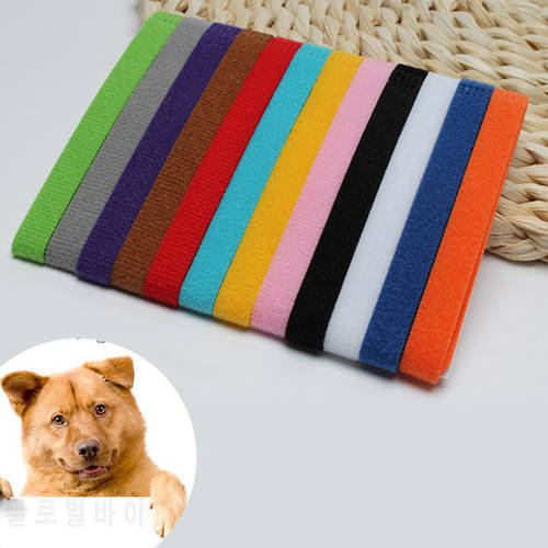 12pcs Dogs Collars Colorful Classic Simple Puppy Kitten Identification Collar Kitten Whelping ID Collar Bands Pet Supplies