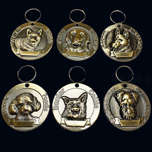 Anti-Lost Dogs ID Tags Personalised Nameplate Pendant Dog Puppy Pet Supplies Collar Accessories Free Engraving Pet Name Tel