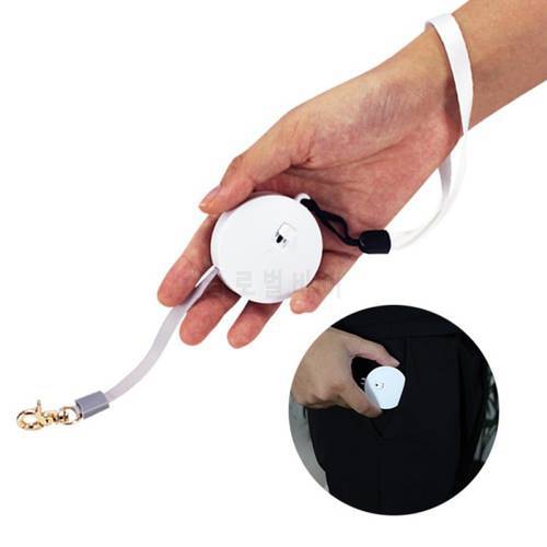 Automatic Retractable Mini Dog Leash Belt Puppy Pet Outdoor Walking Nylon Traction Walking Rope Flat Rope Pet Supplies