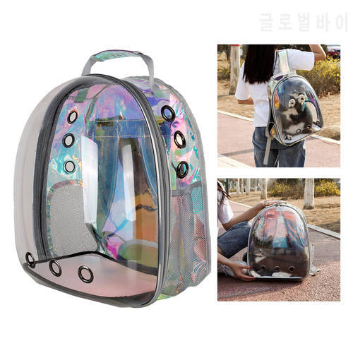 Breathable Cat Carrier Bag Cat Backpack Transport Pet Travel Bag Portable Space Capsule Backpack Transparent Astronaut Carrier