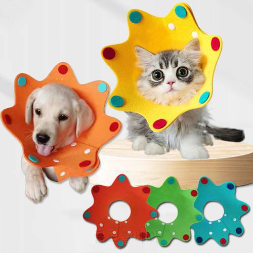 Cute Cat Collar Crown Shaped Collars Fashion Anti-biting Pet Surgery Anti-licking Wound Healing Protection Recovery Collars