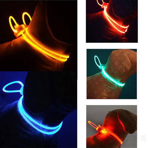 LED Glowing Dog Collar Luminous Collar Dog Night Light Collar Pet Safety Collar For Small Dogs Cat Shipping