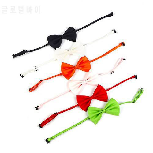 1PC Pet Bowknot Collars Cats Adjustable Strap Bow Leash For Small Dog Headwear Bow Tie Random Color Pets Accessories