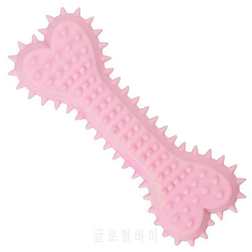 Dog Bone Teething Toy Bite-Proof Rubber Dog Chewing Toy Bone Toy For Puppies Bite Resistant Pet Supplies Dog Bone Teething Toy