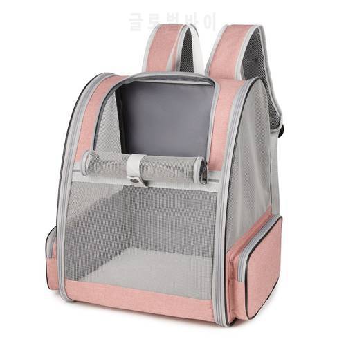Pet Backpack Carrier Breathable Mesh Perspective Kitten Backpack And Puppy Outdoor Travel Transport Tool Cat Bag Pet Accessories