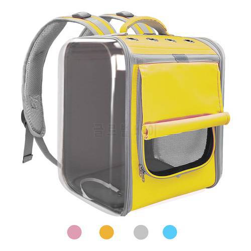 Pet Carrier Bag Cat Travel Bag Breathable Foldable Large Capacity Oxford Fabric Bag Portable Outdoor Carrier Transparent Bags