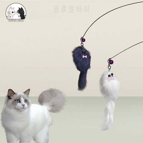 New Pet Cat Funny Cat Stick Steel Wire Vacuum Suction Cup Funny Cat Stick Hand Held Adsorption 2 In 1 Interactive High Pet Toy