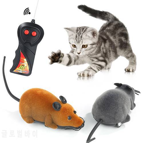 1PCS Pet Cat Mice Toys Wireless Remote Control Electronic Rat Mouse Mice Toy Remote Control Cat Puppy Funny Toys Gift Multicolor