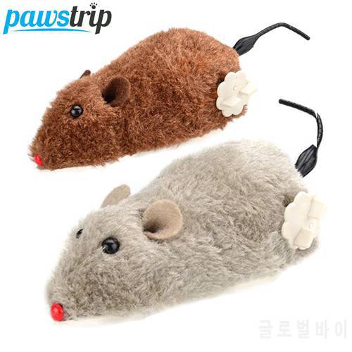 1Pc Creative Cat Toy Clockwork Spring Power Plush Mouse Toy Motion Rat Cat Dog Playing Toy Pets Interactive Toys Pet Products