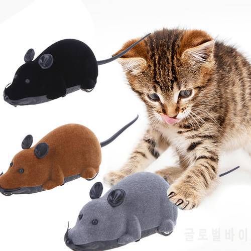 Funny Cat Toy Electric Mouse Pet Cat Toys Wireless Remote Control Simulation Mouse Funny Playing Toys For Cats Kitten
