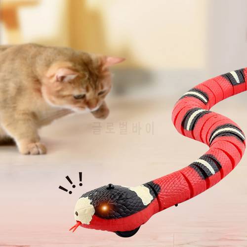 Smart Sensing Interactive Cat Toys Automatic Eletronic Snake Cat Teasering Play USB Rechargeable Cats Dogs Pet Toys Creative Toy