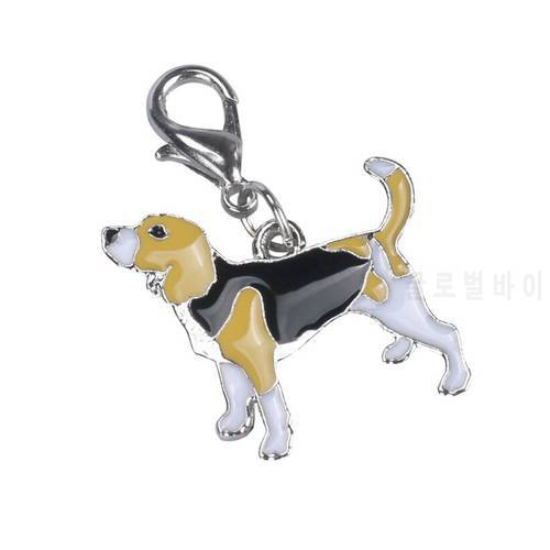 Keychain Metal Pet Dog Supply Beagle Dog Tag Pet ID Collar Necklace Pendant Grooming Enamel Accessories Animal Pet Products