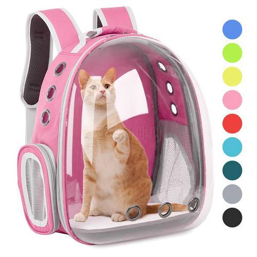 Cat Carrier Bags Breathable Portable Pet Carriers Dog Cat Backpack Travel Space Capsule Cage Outdoor Pet Transport Bag Carrying