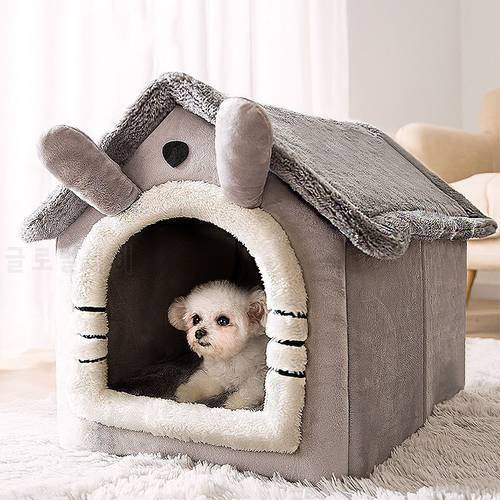 Breathable Warm Plush Pet Bed House Washable Soft Cat Cushion Kennel for Small Medium Large Dogs Cats Supplies