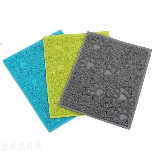 Cat Litter Mat PVC Waterproof Non-slip Cat Mat Trapper Mat Waterproof for Cat Bed Pad House Cleaning Pet Mat 30*40CM