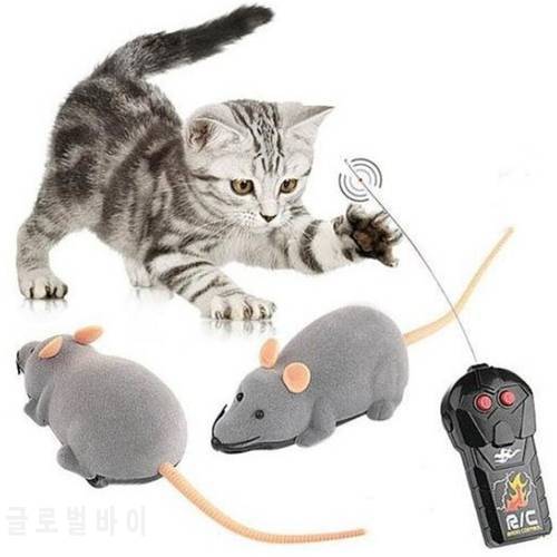 New 8 Colors Cat Toys Remote Control Wireless RC Simulation Mouse Toy Electronic Rat Mice Toy for Kitten Cat Novelty Toy
