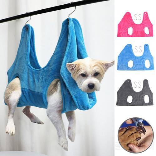 Hammock Elastic One Piece Design Fabric Soft Breathable Cat Dog Pet Grooming Hanging Bed for Bathing