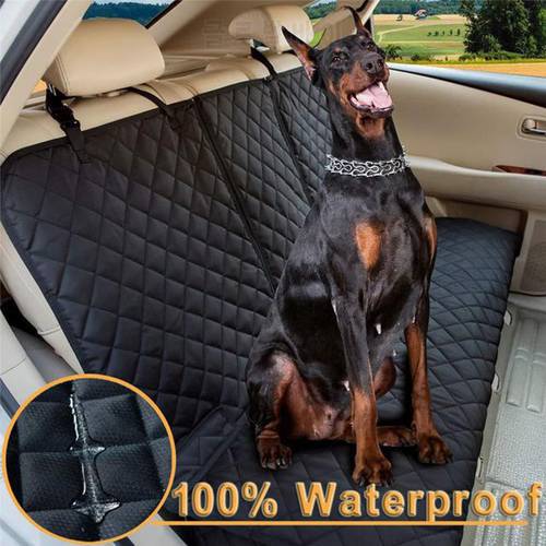 Dog Car Back Seat Cover Waterproof Pet Carrier Cars Rear Seat Mat Travel Non-slip Dogs Car Safety Seat Carriers Cushion