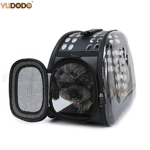 Foldable Clear Dog Carrier Outdoor Travel Puppy Cat Carrying Bags For Small Dogs Shoulder Bag Transparent Pets Dog Box