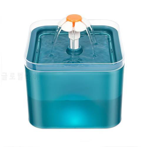2L Automatic Cat Water Fountain Indoor LED Electric Mute Water Feeder USB Pet Drinker Bowl Pet Water Dispenser Accessories